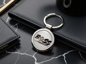 Personalisierte Schlüsselanhänger Glanz Metallisch Robust